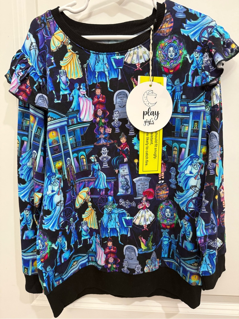Haunted Mansion Bamboo Print Top